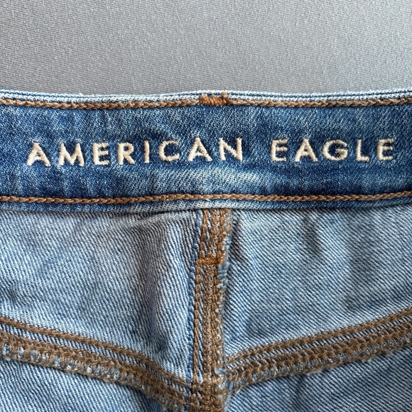 AE Embroidered Denim Shorts - Picture 2 of 4